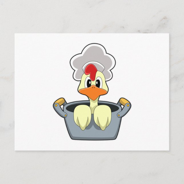 Carte Postale Poulet au fait-tout (Devant)