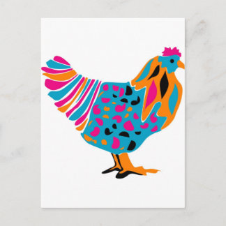 Carte Postale Poulet brillant