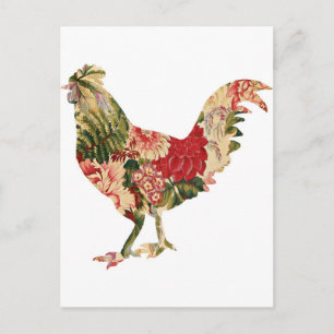 Carte Postale Poulet de Chintz