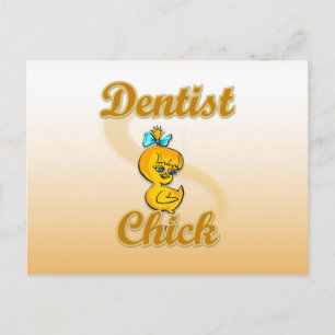 Carte Postale Poulette de dentiste