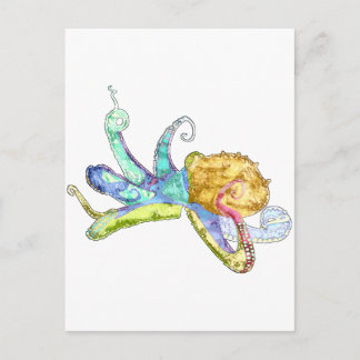 Carte Postale poulpe