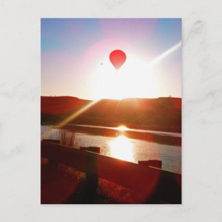 Carte Postale Poumon solaire, montgolfière