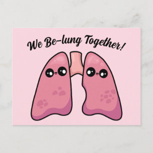 Carte Postale Poumons mignons - Biologie humaine