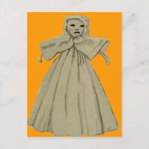 Carte Postale Poupée d'enfant d'esprit de fantôme effrayant