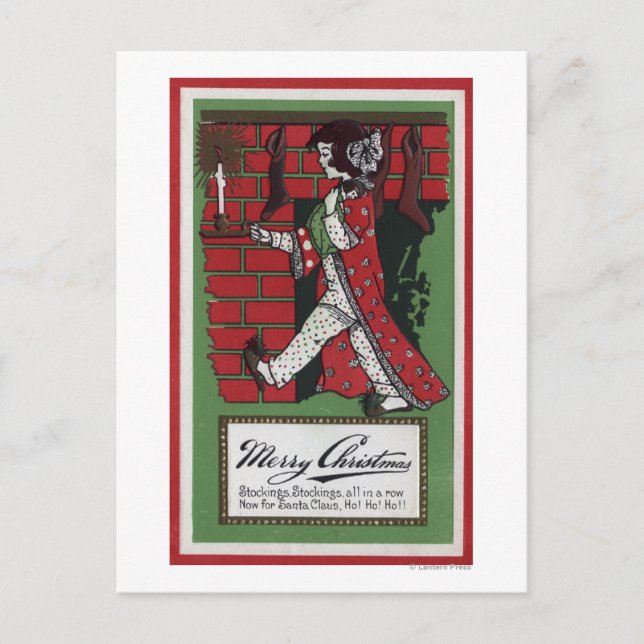 Carte Postale Poupée et chandelier (Devant)