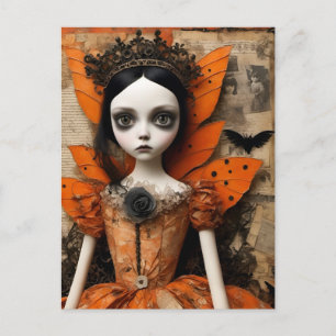 Carte Postale Poupée Halloween gothique