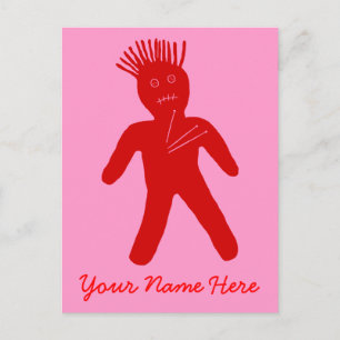 Carte Postale Poupée rouge du vaudou