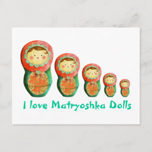 Carte Postale Poupée russe Matryoshka