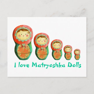 Carte Postale Poupée russe Matryoshka