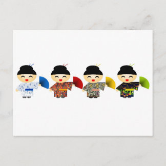 Carte Postale Poupées de geisha