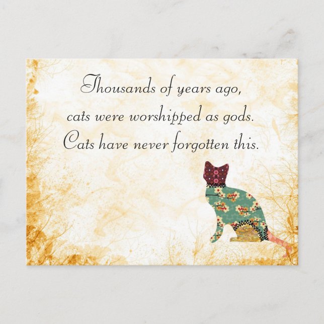 Carte postale pour animal de compagnie Patchwork (Devant)