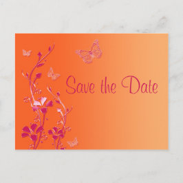 Carte postale pour annoncer la date de mariage ave