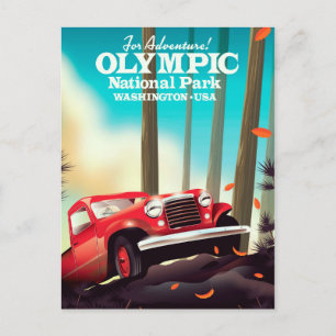 Carte Postale Pour Aventure ! Parc national olympique de Washing