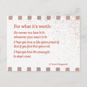 Carte Postale Pour ce que ça vaut