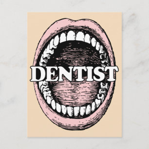 Carte postale pour dentiste