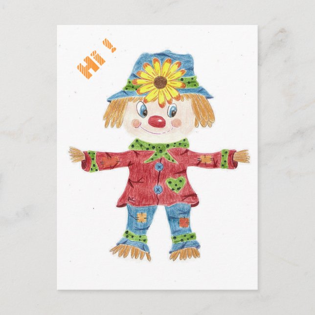 Carte postale pour enfant blanc (Devant)