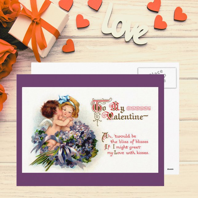 Carte postale pour enfants mignon (Cupid Kids Postcard)