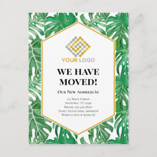 Carte postale pour entreprise Faire-part Tropical