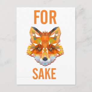 Carte Postale Pour Fox Sake Funny