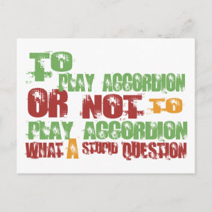 Carte Postale Pour jouer à Accordion