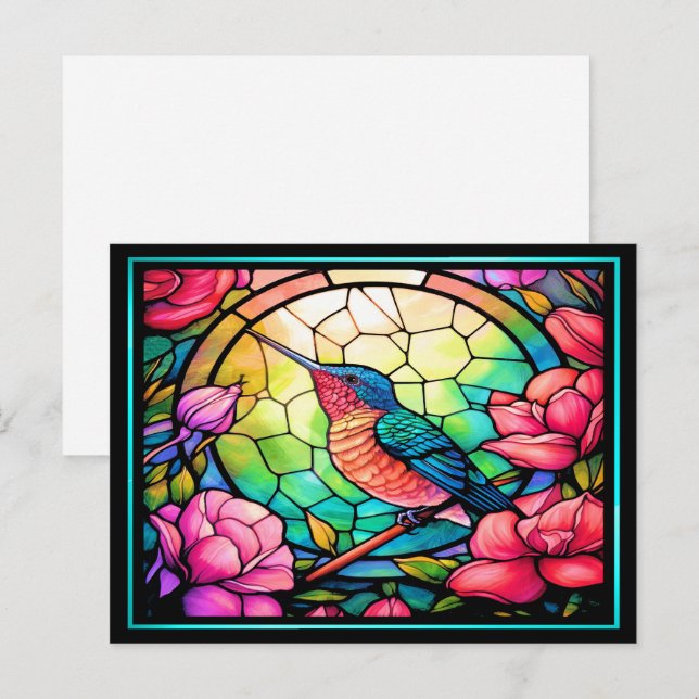 Carte postale pour la papeterie de carte plate (Devant / Derrière)