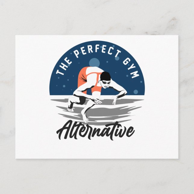 Carte Postale Pour Le Baigneur - L'Alternative De Gym Parfait (Devant)