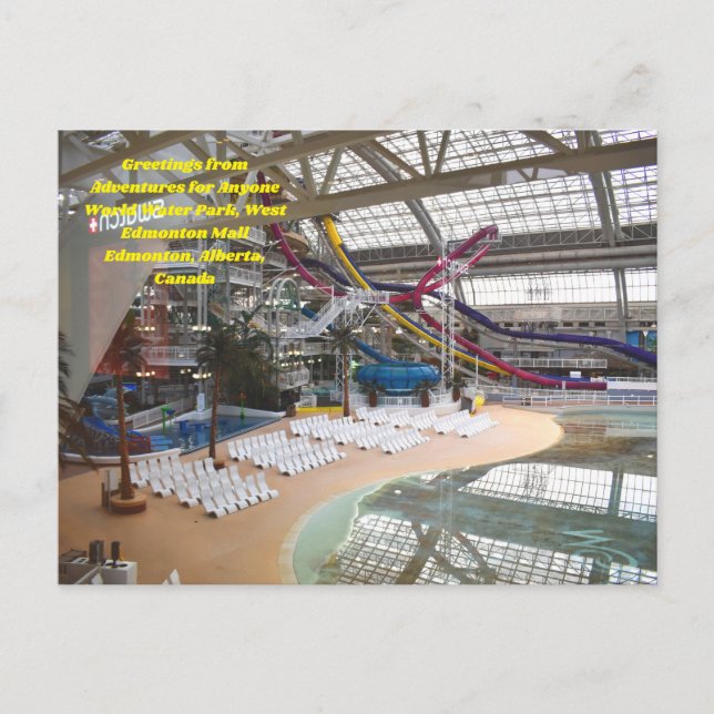 Carte postale pour le parc aquatique Anyone World (Devant)