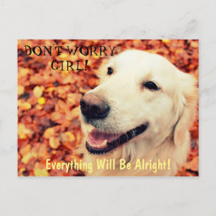 Carte postale pour les amateurs de chiens avec tex