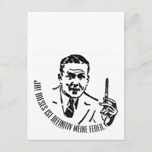 Carte Postale Pour les auteurs allemands