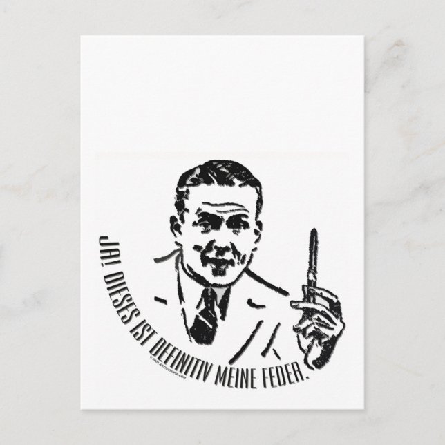 Carte Postale Pour les auteurs allemands (Devant)