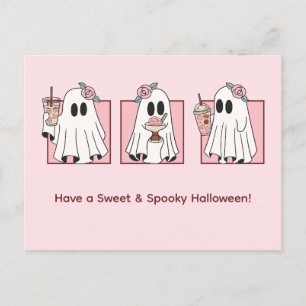 Carte postale pour les fêtes d'Halloween Éffrayant