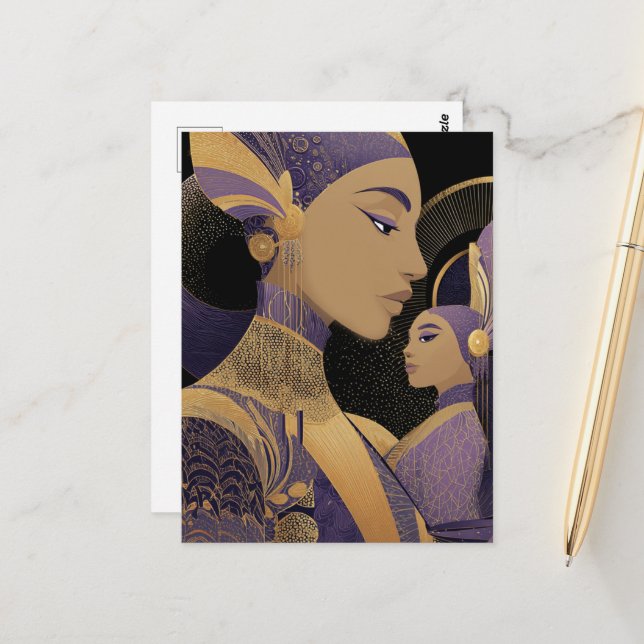 CARTE POSTALE POUR MA FILLE #1 (Devant/Arrière en situation)