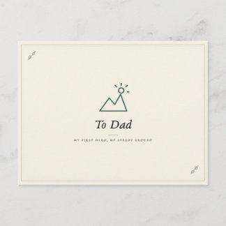 Carte postale pour Papa | Carte d'amour paternel s