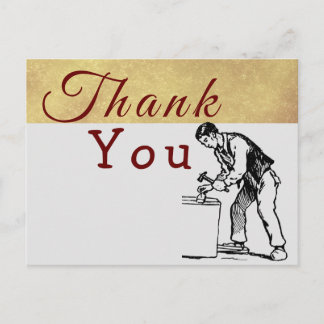Carte Postale Pour remercier un charpentier