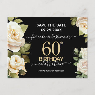 Carte postale pour sauvegarde de date 60ème annive