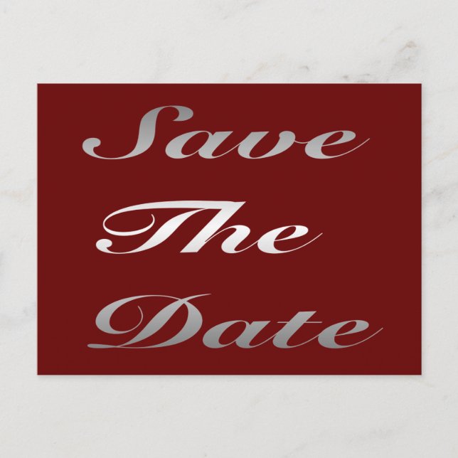 Carte postale pour sauvegarder la date (Devant)