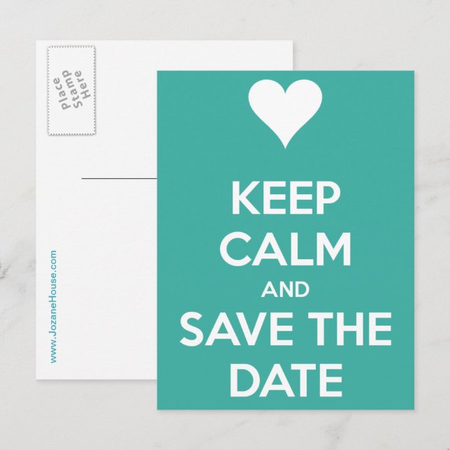 Carte postale pour sauvegarder la date (Devant / Derrière)