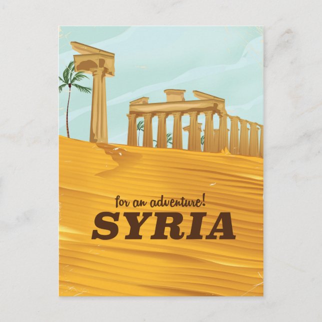 Carte Postale Pour une Aventure ! Temple syrien de Bel (Devant)