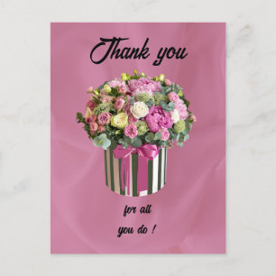Carte Postale Pour vous remercier à l'occasion de la Journée des