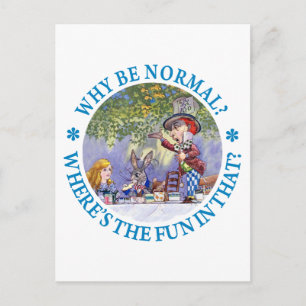 CARTE POSTALE POURQUOI ÊTRE NORMAL ?