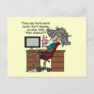 Carte Postale Pourquoi humour de dur labeur d'occasion