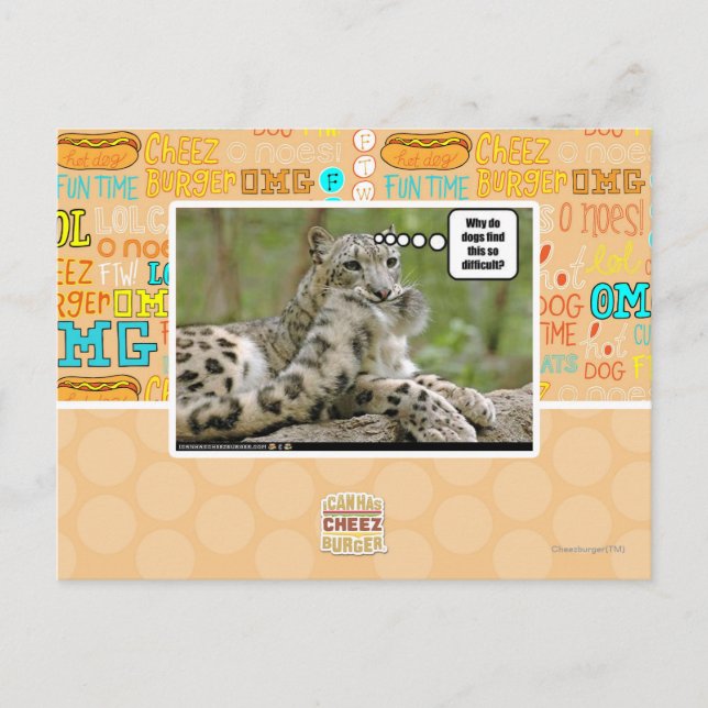 Carte Postale Pourquoi les chiens trouvent-ils cela si difficile (Devant)