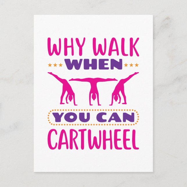 Carte Postale Pourquoi Marcher Quand Vous Pouvez Carrousel (Devant)