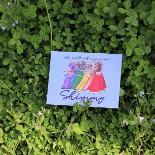 Carte Postale Pourquoi marcher quand vous pouvez chanter des dan