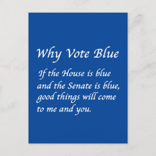 Carte Postale Pourquoi voter bleu en 2026