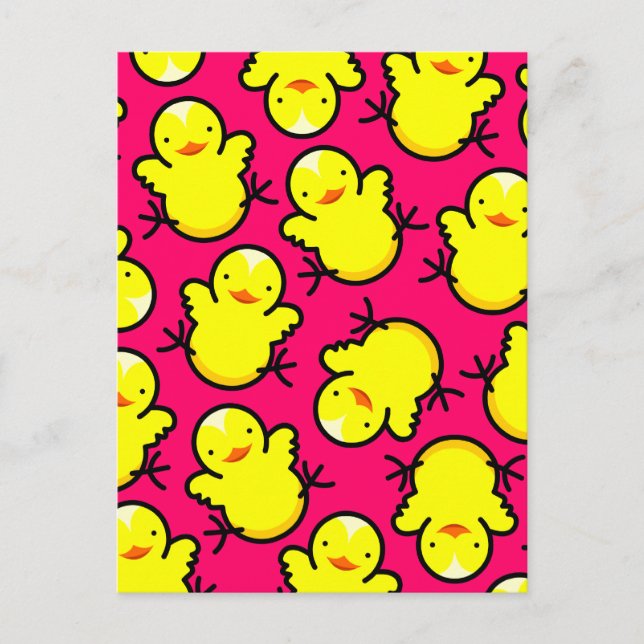 Carte Postale Poussins chauds (Devant)