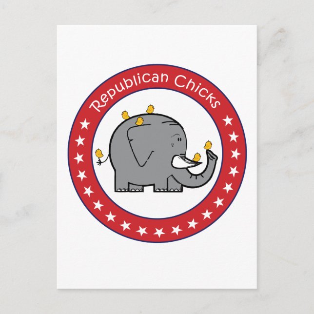 Carte Postale poussins républicains (Devant)