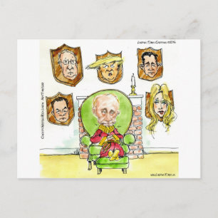 Carte Postale Poutine le chasseur obtient pas mon président Trum