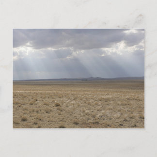 Carte Postale Poutres De Soleil Au-Dessus De La Plaine