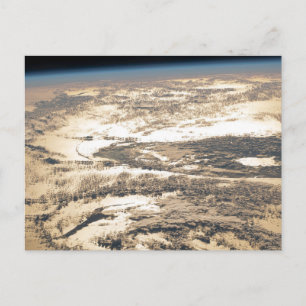 Carte Postale Poutres De Soleil Au Large De L'Océan Atlantique